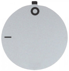 knob dial plate switch 0-1 ED ø 45mm silver