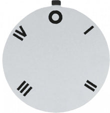 knob dial plate switch 5-position ED ø 45mm silver
