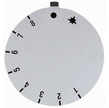 knob dial plate gas thermostat EUROSIT 1-8 ED ø 45mm silver