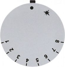 knob dial plate gas thermostat PEL 1-8 ED ø 45mm silver