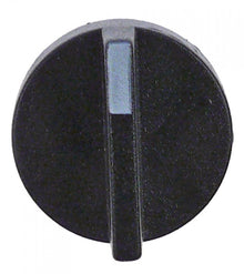 knob switch zero mark ø 19mm shaft ø 6x4,6mm black