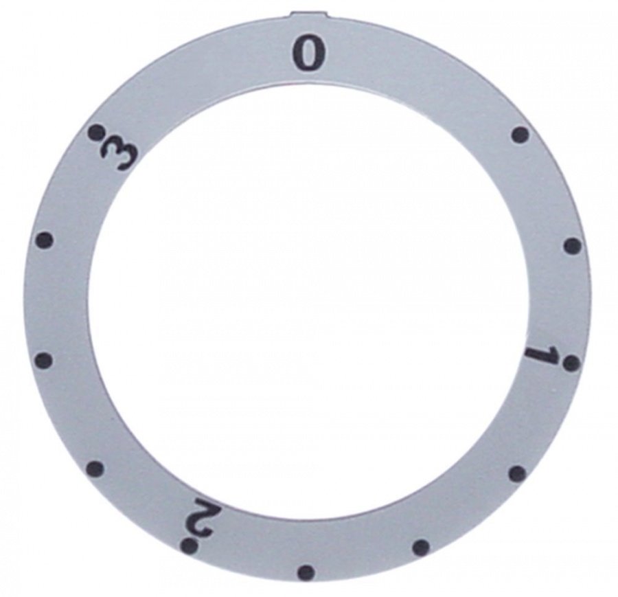 knob dial plate silver energy regulator 1-3 - Code 112522