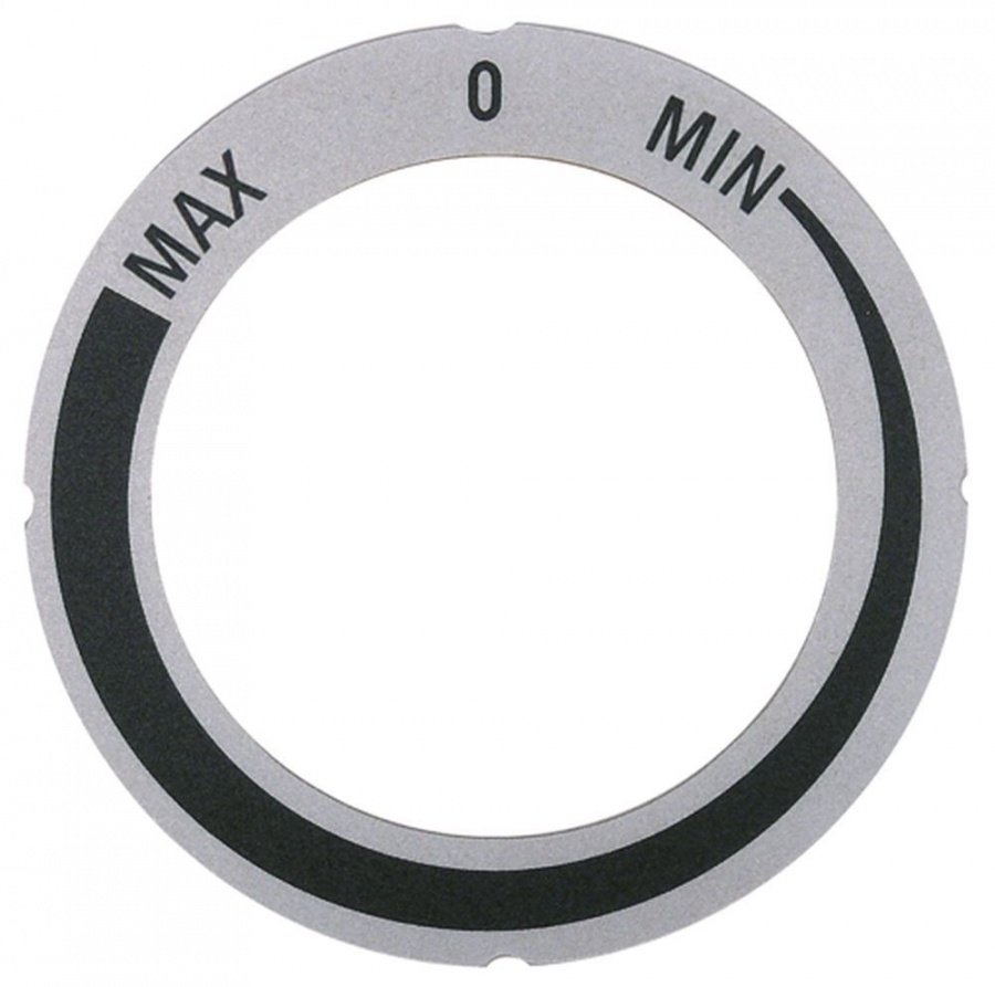 knob dial plate silver energy regulator 1-circuit - Code 112524