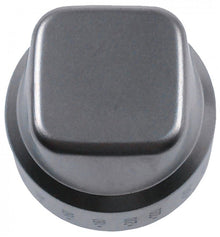 knob thermostat t.max. 260°C ø 45mm shaft ø 6x4,6mm shaft flat bottom silver