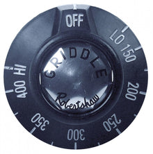 knob gas thermostat ø 49 mm shaft flat ROBERTSHAW t.max. 400°F operable temperature range 150-400°F