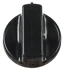 knob switch zero mark ø 45mm shaft ø 6x4,6mm shaft flat right black