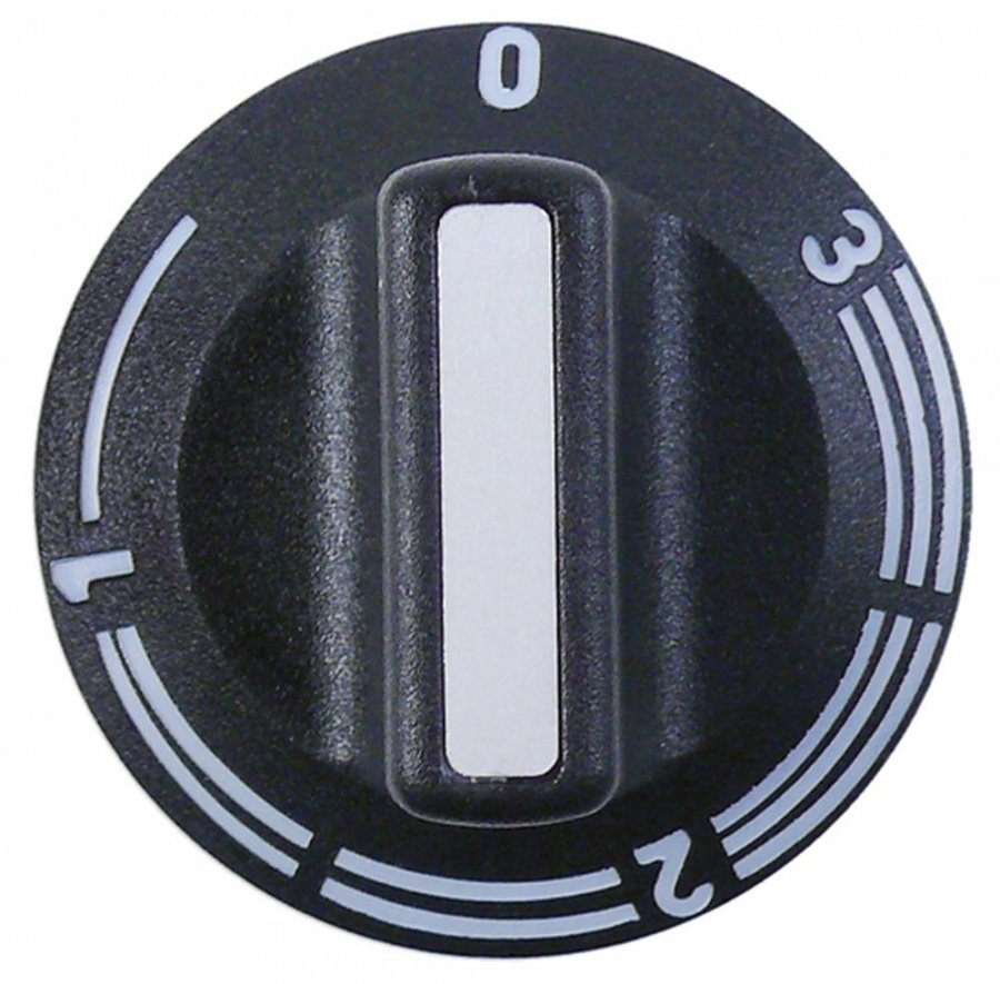 knob energy regulator 1-3 ø 42mm shaft ø 6x4,6mm shaft flat upper