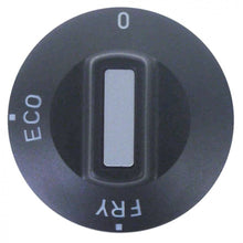 knob 0-ECO-FRY ø 50mm shaft ø 6x4,6mm shaft flat upper black