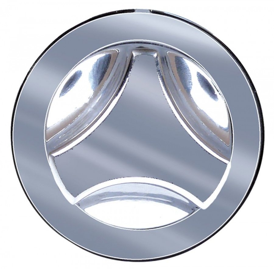 Buton universal ø 62 mm, argintiu, din zamac - 112568