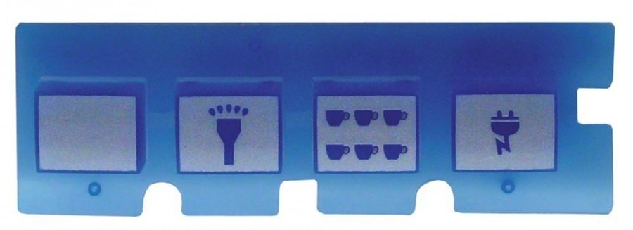 buttons strip buttons 4 L 114mm W 37mm