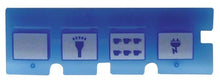 buttons strip buttons 4 L 114mm W 37mm