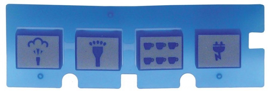 Membrana cu 4 butoane, L 114 x 37 mm, Nuova Simonelli - 112610