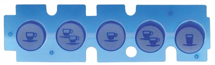 Membrana cu 5 butoane L 132 x 37 mm, Nuova Simonelli - 112611