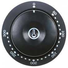 Buton termostat 50-300°C, ø 58 mm, ax ø 6x4,6 mm, tesitura jos - 112617
