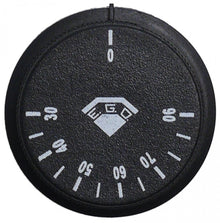 knob t.max. 90°C 30-90°C ø 43,5mm shaft ø 6x4,6mm shaft flat right black