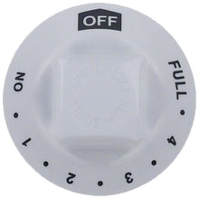 knob energy regulator ø 43,5mm shaft ø 4,8x4,1mm white