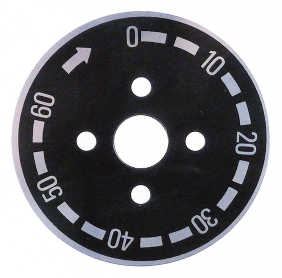 dial fascia graduation 60min rotation angle 300° suitable for CAMURRI