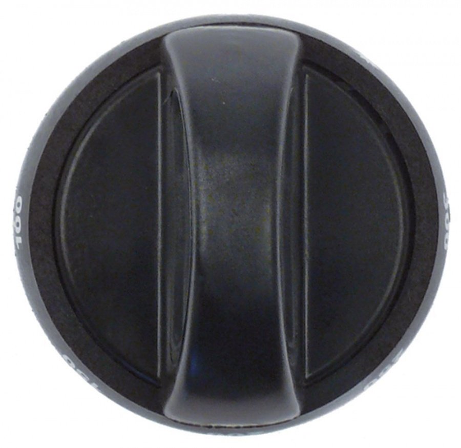 knob without dial plate ø 80mm shaft ø 10x8mm shaft flat upper/lower black