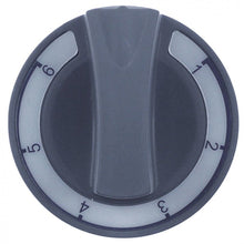 knob switch 7-position ø 60mm shaft ø 6x4,6mm shaft flat upper grey