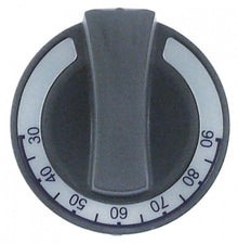 Buton termostat 30-90°C, ø 60 mm, ax ø 6x4,6 mm, cu tesitura sus - 112680
