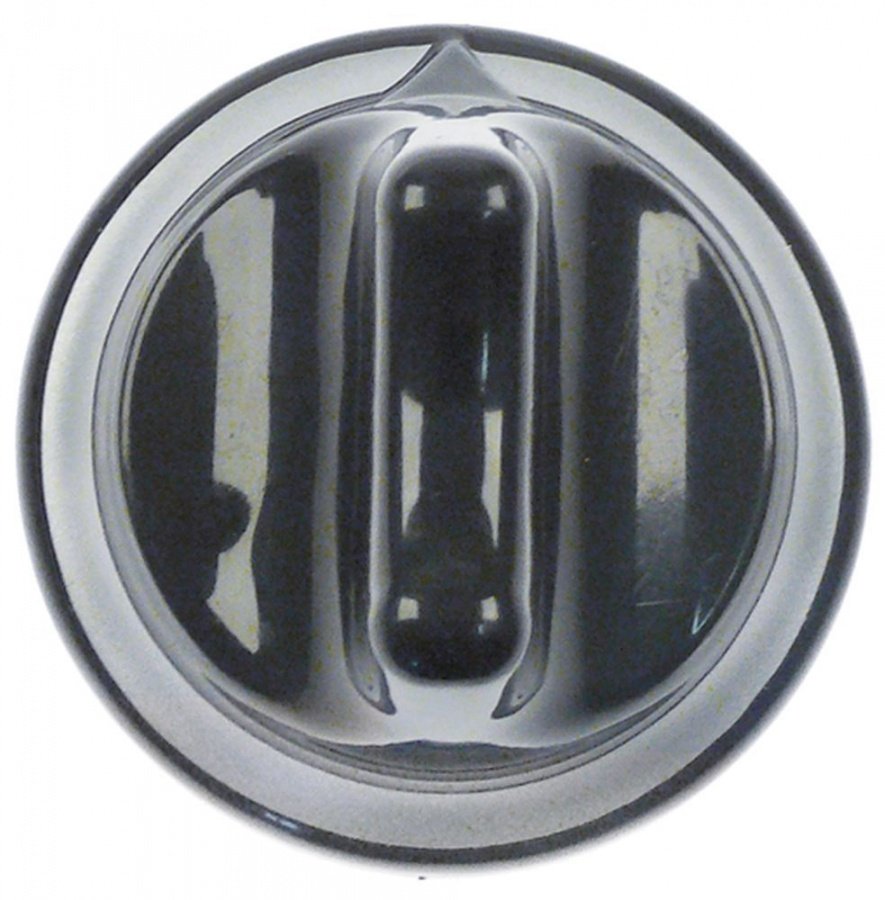 knob zero mark ø 54mm shaft ø 6x4,6mm shaft flat upper black