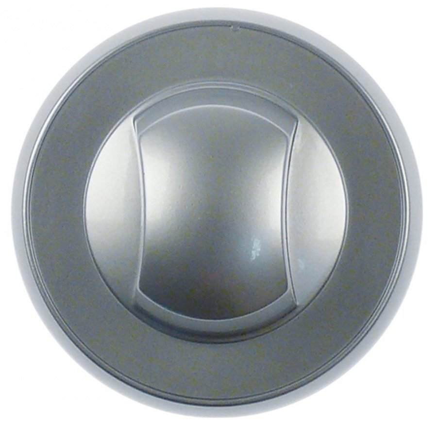Buton universal Bertos ø 72 mm, ax ø 6x4,6 mm, tesitura sus sau jos, argintiu - 112692