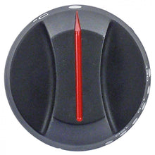 knob thermostat 140-190°C ø 66mm shaft ø 5x7mm shaft flat upper black