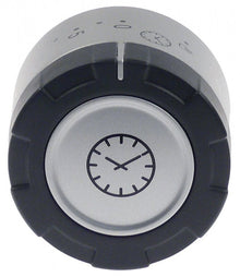 knob timer 0-60min ø 55mm shaft ø 6mm shaft flat upper silver