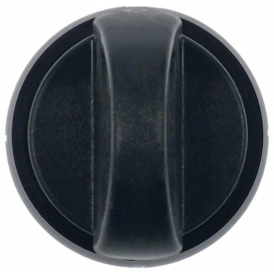 buton 0-1-0-1 ø 75mm ax ø 6x4,6mm aplatizare sus/jos negru