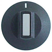 knob switch zero mark ø 50 mm shaft ø 6x4.6mm shaft flat right black