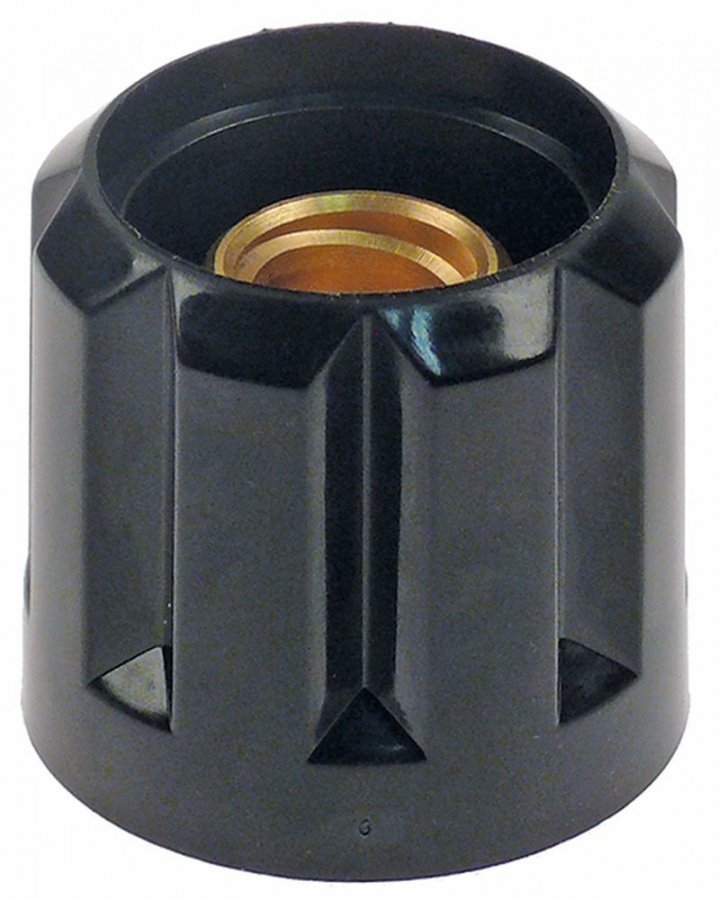 buton ø 51mm L 47.5mm aplatizare negru DELTA