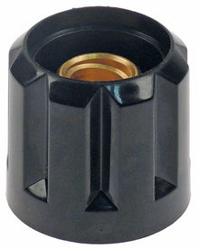 buton ø 51mm L 47.5mm aplatizare negru DELTA