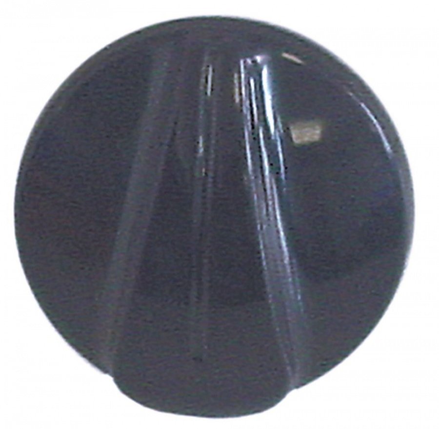 buton comutator poziția zero ø 40mm ax ø 6x4,6mm aplatizare stânga negru