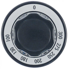 buton termostat T.max. 300°C 100-300°C ø 70mm ax ø 6x4,6mm aplatizare universal negru