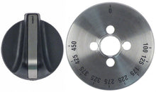 buton 0-450 T.max.°C ø 76mm ax ø 6x4,6mm aplatizare sus