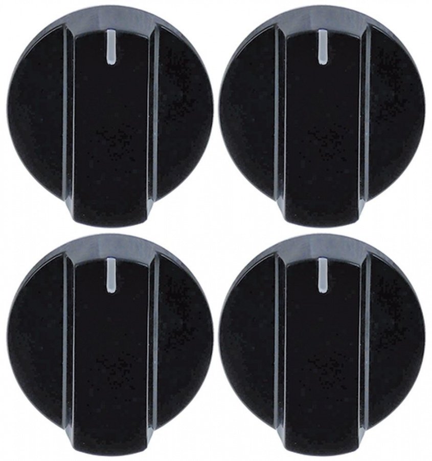 buton comutator poziția zero ø 47mm ax ø 6x4,6mm aplatizare dreapta negru