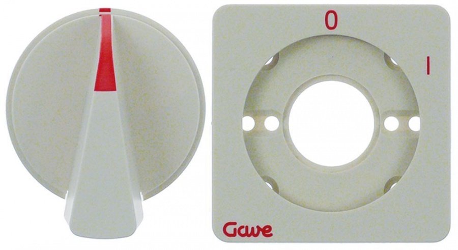 ornament cu simboluri cu buton T.max.°C comutator 0-1 ø 47mm dimensiuni 65x65mm 0-1