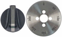 buton 0-300 T.max.°C ø 76mm ax ø 6x4,6mm aplatizare sus
