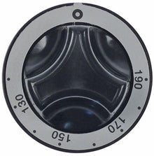 buton termostat T.max. 190°C 130-190°C ø 65mm ax ø 6x4,6mm aplatizare sus negru pentru friteuză