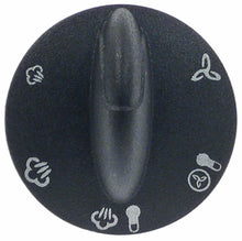 buton pentru cuptor combinat cu aburi ø 46mm ax ø 6,5x6mm negru