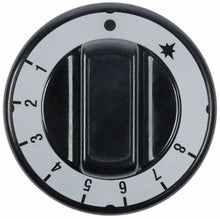 Buton universal ø 70 mm, pentru robinet de gaz termostatat, simboluri 1-8, ax ø 10x8 mm - 112878 