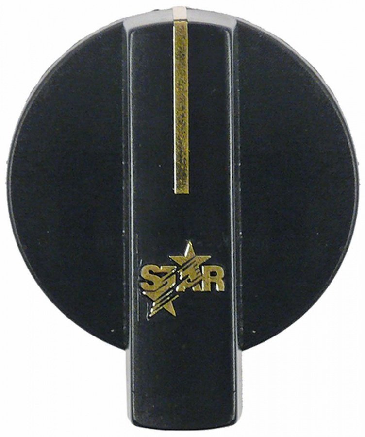 buton poziție zero T.max.°C ø 59mm ax ø 8,7x6mm negru