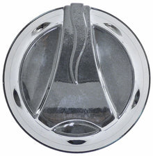 Buton cromat pentru termostat ø 72 mm, ax ø 6x4,6,mm, tesit dreapta, MBM - 112886