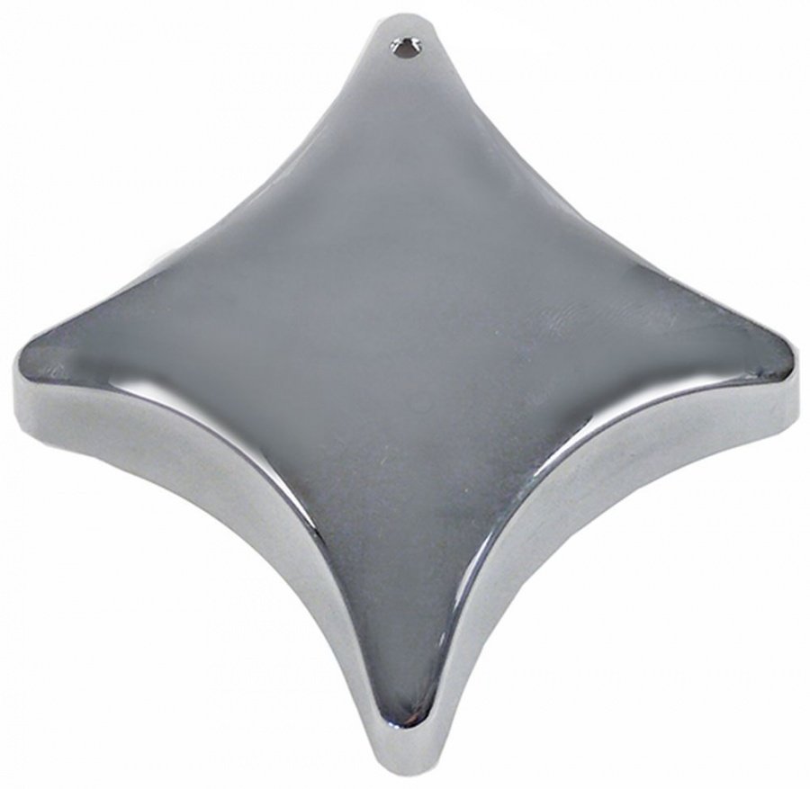 buton ø 83mm ax ø 10x8mm aplatizare sus crom