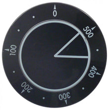 buton T.max. 500°C 0-500°C ø 58mm ax ø 6x4,6mm negru