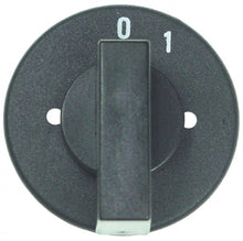 knob switch 0-1 ø 50mm shaft ø 5x5mm black