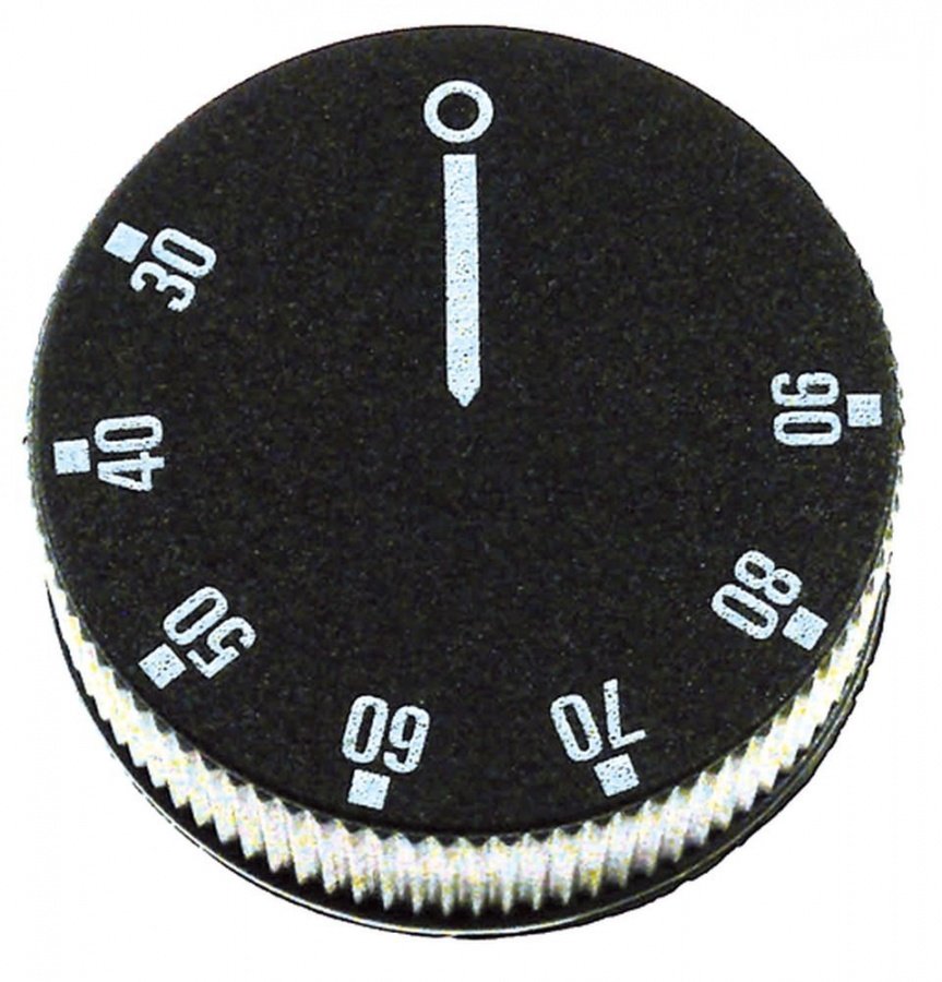 Buton termostat 30-90°C, ø 42 mm, ax ø 6x4,6 mm - 112920