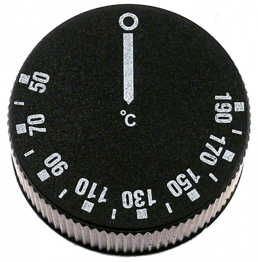 Buton termostat friteuza 50-190°C, ø 42 mm, ax ø 6x4.6 mm - 112921