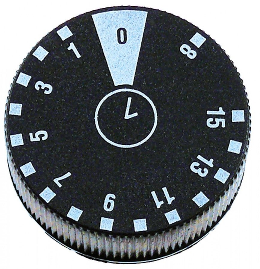 knob symbol time 15min + permanent position ø 42mm - Code 112937