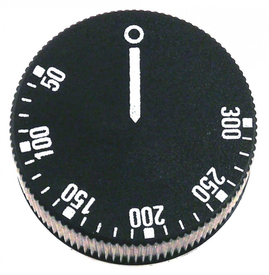 Buton pentru termostat 50-300°C, ø 42 mm, ax ø 6x4.6 mm - 112938
